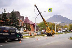 Обустройство пешеходного перехода в г.Железноводске.